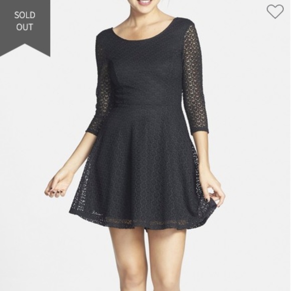 3 for 12 | Purple Lush Lace Skater Dress Size Medium - Picture 4 of 8